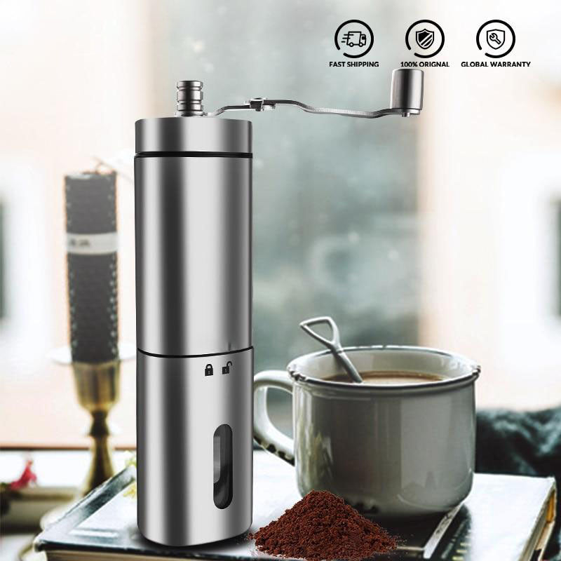 Manual Coffee Mill Portable Grinder Adjustable Ceramic Coffee Bean Mill Stainless Steel Kitchen Tools