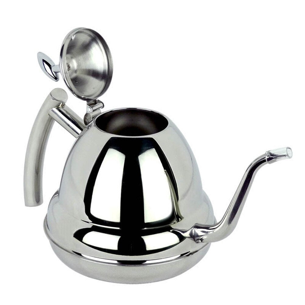 High quality Stainless Steel 1.2L Gooseneck Puer infuser tea coffee Kettle Pot Home Kitchen Storage Water Induction Cooker